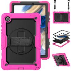 Galaxy Tab A8 10.5 Skal Shockproof Hybrid Kickstand Strap