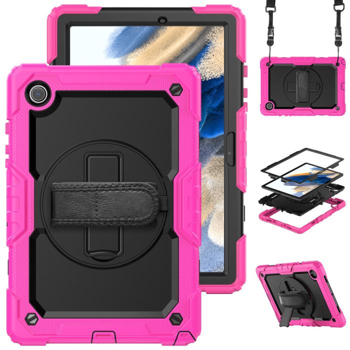 Bild 1, Galaxy Tab A8 10.5 Skal Shockproof Hybrid Kickstand Strap