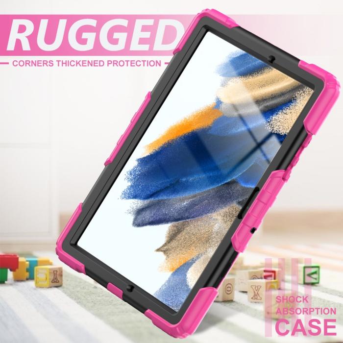 Bild 4, Galaxy Tab A8 10.5 Skal Shockproof Hybrid Kickstand Strap