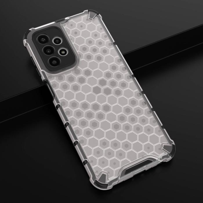 Bild 3, Samsung Galaxy A23 5G Skal Honeycomb Shockproof Grå