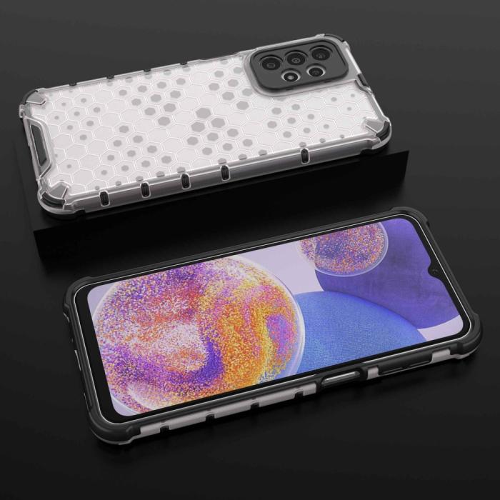Bild 4, Samsung Galaxy A23 5G Skal Honeycomb Shockproof Grå