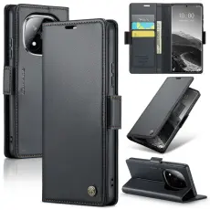 CASEME Redmi Note 14 Pro/Pro Plus 5G Fodral RFID L&auml;der Svart