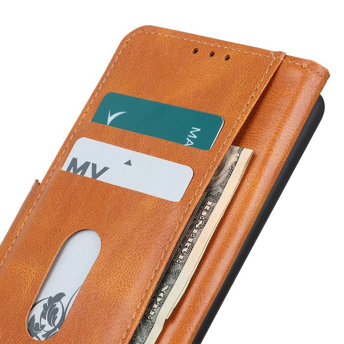 Bild 2, Xiaomi Mi 11 - Crazy Horse Plånboksfodral - Brun