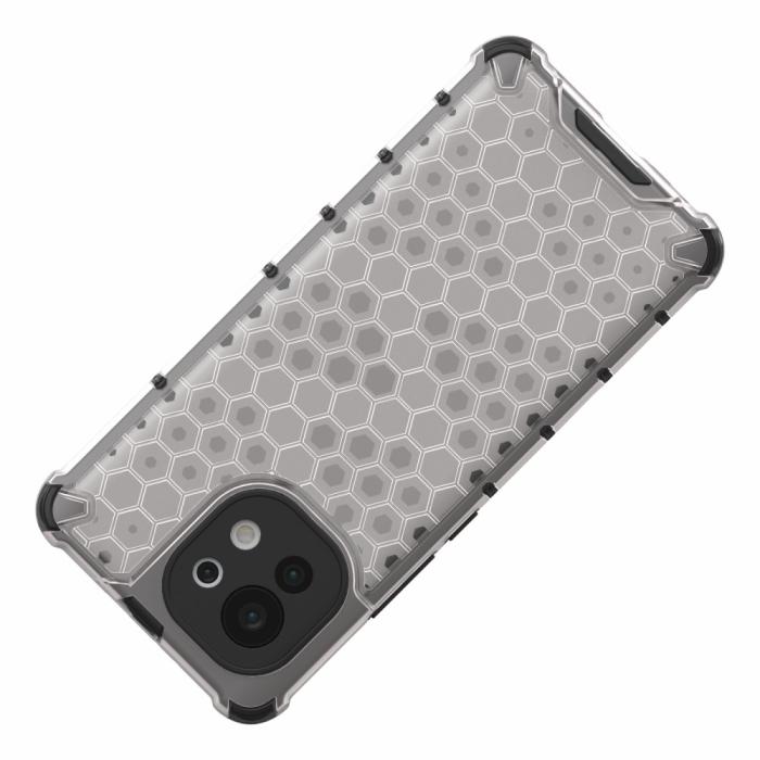 Bild 5, Xiaomi Mi 11 - Armor Honeycomb Textur Skal - Vit
