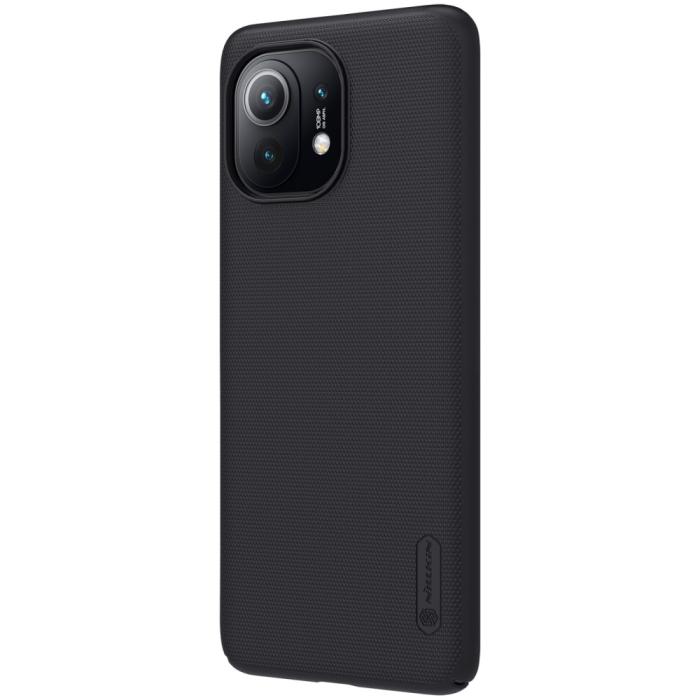 Bild 3, Xiaomi Mi 11 - NILLKIN Frosted Shield Matt Skal - Svart