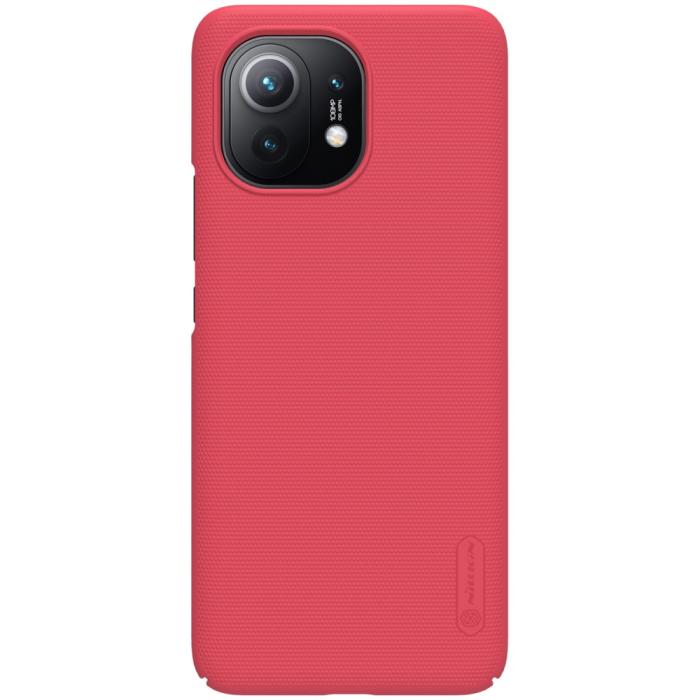 Bild 1, Xiaomi Mi 11 - NILLKIN Frosted Shield Matt Skal - Röd