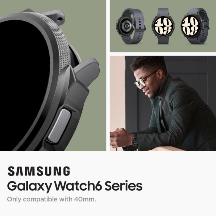 Bild 5, Spigen Galaxy Watch 6 40 mm Skal Liquid Air Matt Svart