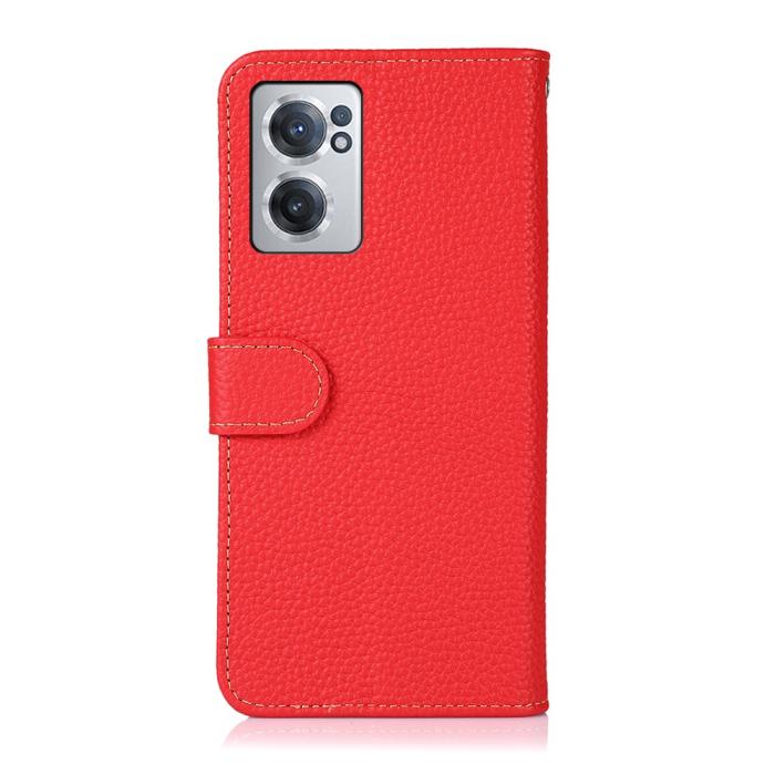 Bild 3, KHAZNEH OnePlus Nord CE 2 5G Fodral Äkta Läder Röd