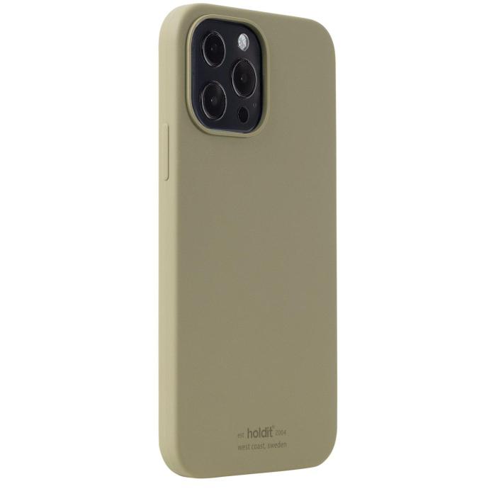 Bild 2, holdit iPhone 13 Pro Max Mobilskal Silikon Khaki Green