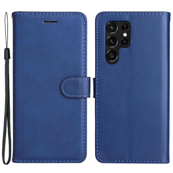Bild 1, Samsung Galaxy S22 Ultra Fodral Läder Blå