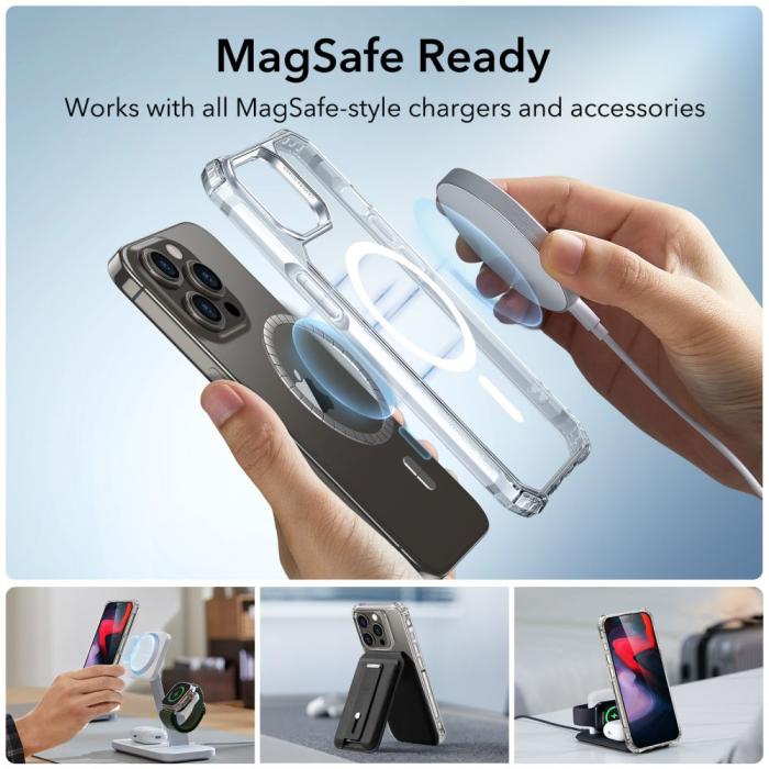 Bild 5, ESR iPhone 15 Pro Skal MagSafe Air Armor Transparent