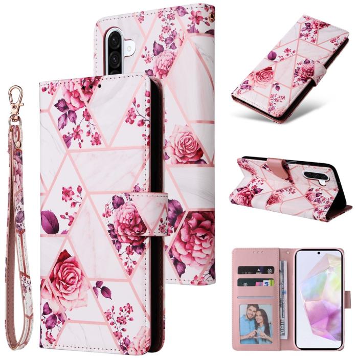 Bild 6, Samsung Galaxy A17 / A26 Fodral Läder Marmor Rosa