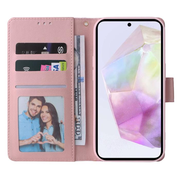 Bild 2, Samsung Galaxy A17 / A26 Fodral Läder Marmor Lila