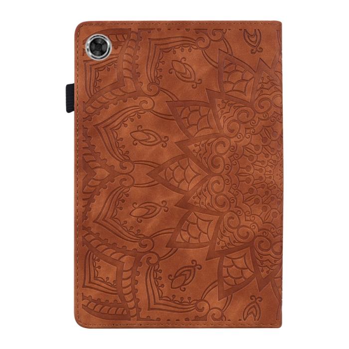Bild 3, Samsung Galaxy Tab A8 10.5 (2021) Fodral Tryckt Flower Brun