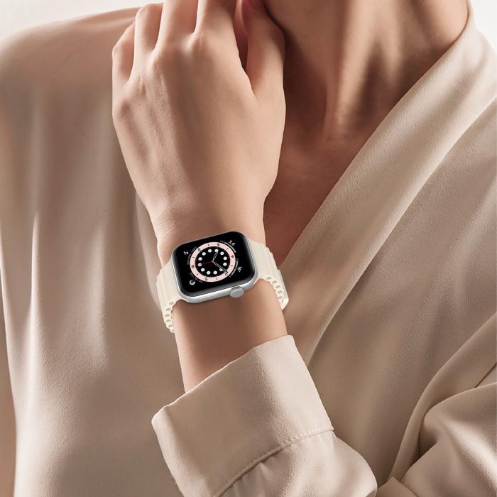 Bild 6, Apple Watch 41/40/38 mm Armband Ocean Wave Starlight