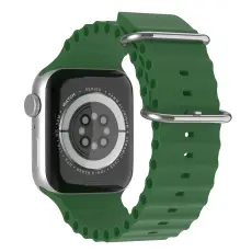 Apple Watch 42/41/40/38 mm Armband Ocean Wave Army Green