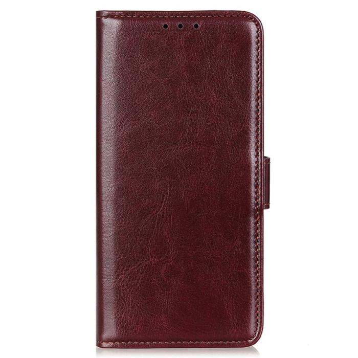 Bild 5, Samsung Galaxy S24 Fodral Crazy Horse Läder Brun