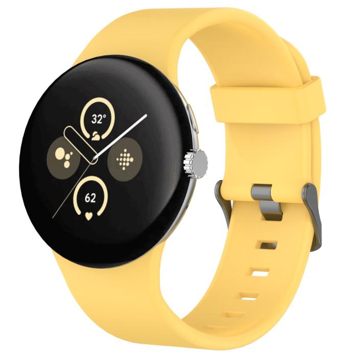 Bild 4, Google Pixel Watch 3 45 mm Armband Silikon Gul