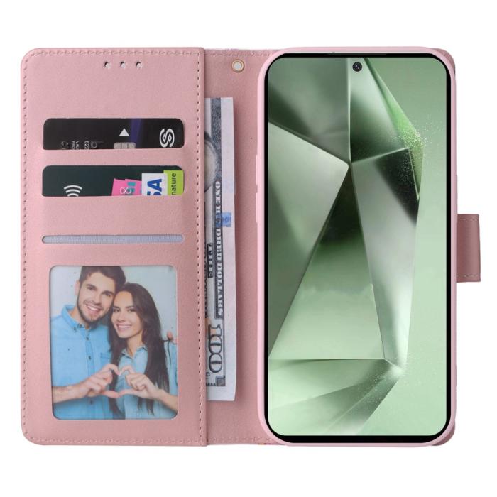 Bild 2, Samsung Galaxy S24 FE Fodral Marmor Rosa