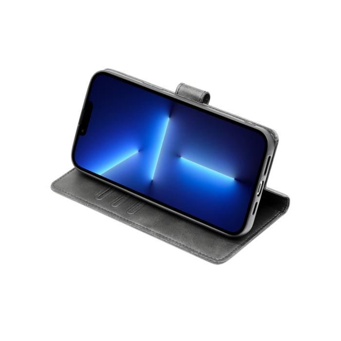 Bild 4, Motorola Moto G13 / G23 / G53 5G Fodral Solid Läder Svart