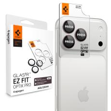 Spigen iPhone 18 Pro/18 Pro Max 2-PACK Linsskydd Optik Pro GLAS.tR 'Ez Fit'