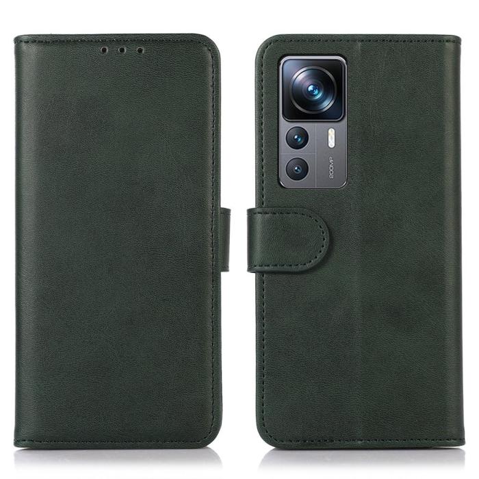 Bild 1, Xiaomi 12T / 12T Pro Fodral Solid Läder Grön