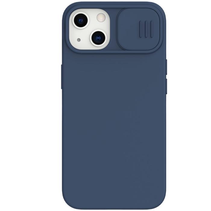 Bild 1, iPhone 13 - NILLKIN CamShield Silky Liquid Skal - Blå