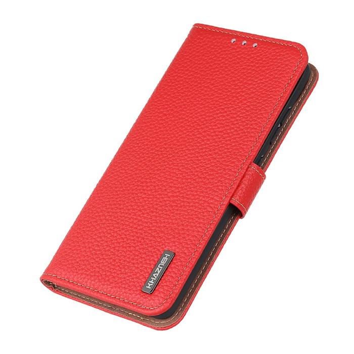 Bild 6, KHAZNEH OnePlus Nord CE 2 5G Fodral Äkta Läder Röd