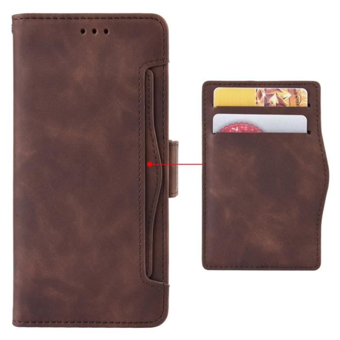 Bild 4, Motorola Moto G54 5G Fodral Med Avtagbart Kortfodral Brun