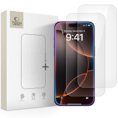 Tech-Protect iPhone 17 Pro/17/16 Pro 2-PACK Sk&auml;rmskydd H&auml;rdat Glas Transparent