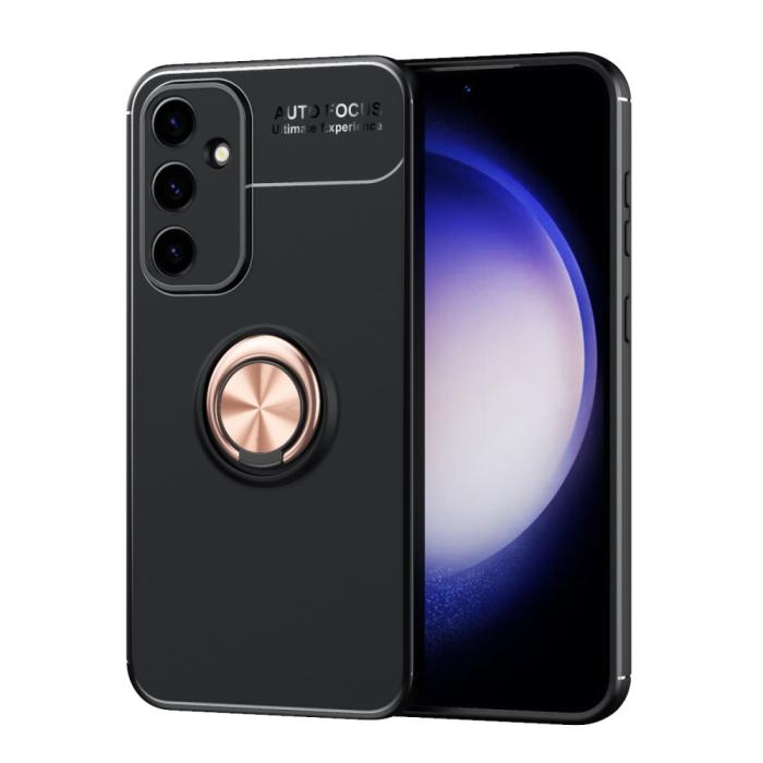 Bild 1, Samsung Galaxy S23 FE Skal Ring Svart/Roséguld