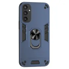 Samsung Galaxy S25 Skal Hybrid Armor Ring Bl&aring;