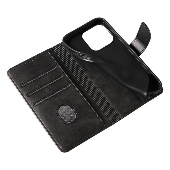 Bild 5, iPhone 15 Fodral Läder Röd