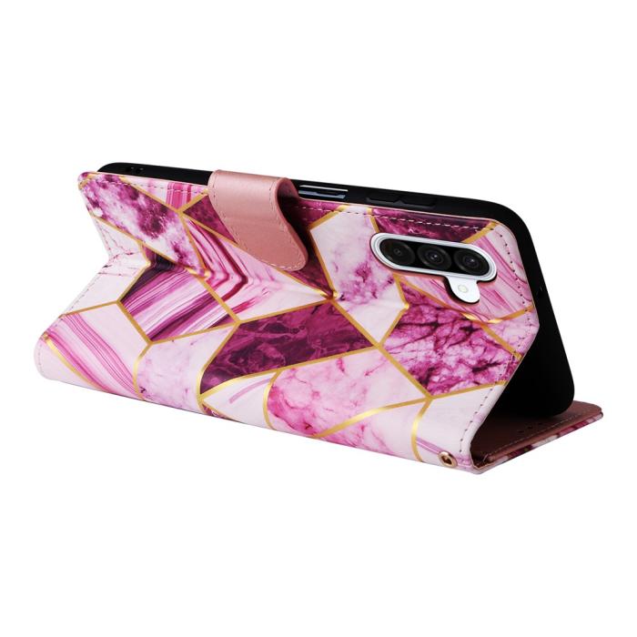 Bild 4, Samsung Galaxy A17 / A26 Fodral Läder Marmor Lila