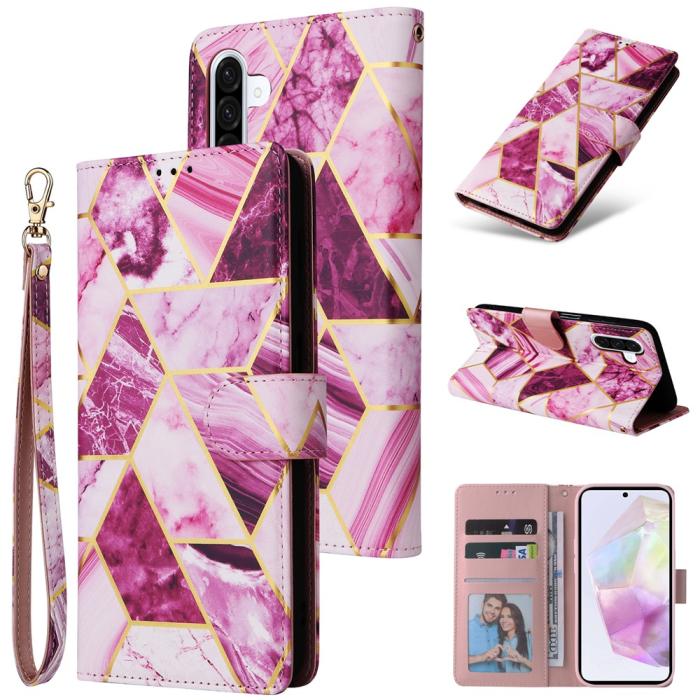 Bild 6, Samsung Galaxy A17 / A26 Fodral Läder Marmor Lila