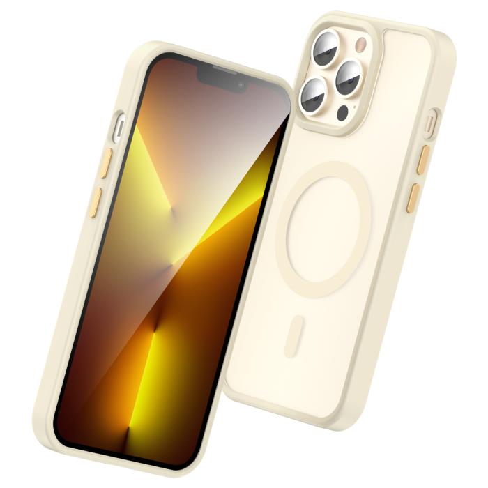 Bild 3, ColorPop iPhone 13 Pro Max Skal CH MagSafe Matt Off White