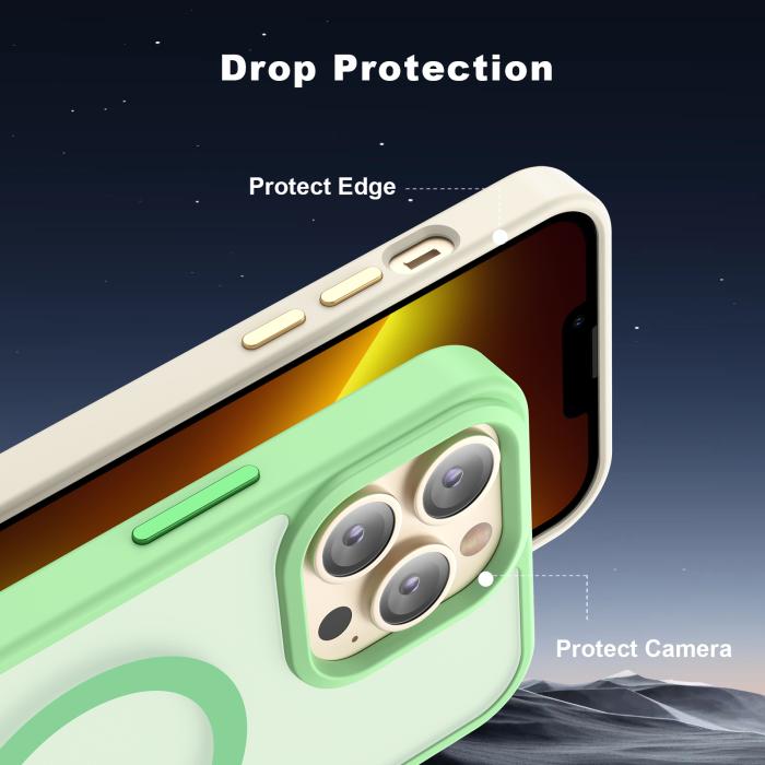 Bild 4, ColorPop iPhone 13 Pro Max Skal CH MagSafe Matt Off White