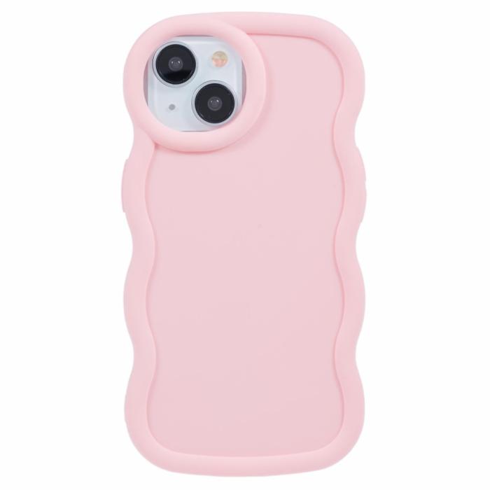 Bild 1, iPhone 13 Mobilskal Wavy Ljus Rosa