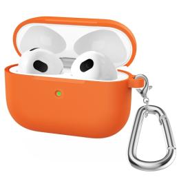 AirPods 3 Skal Silikon Med Krok Orange