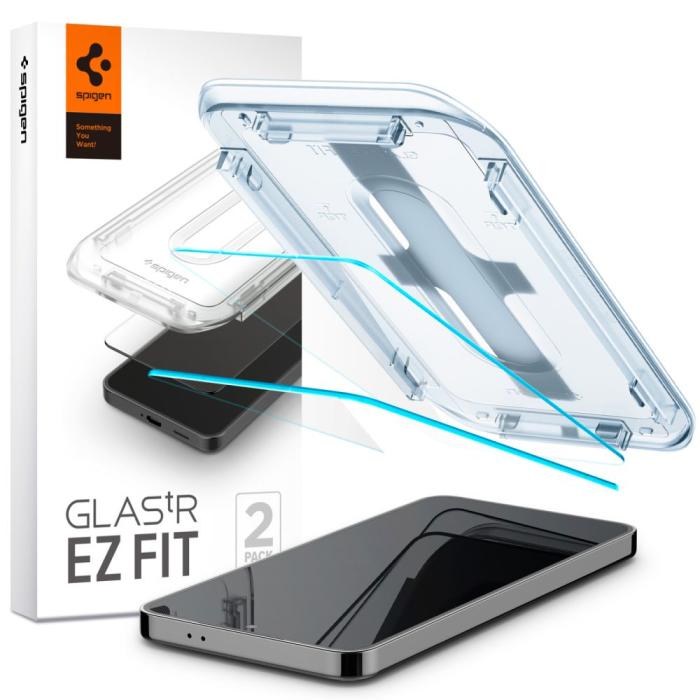 Bild 1, Spigen Galaxy S25 / S24 2-PACK GLAS.tR 