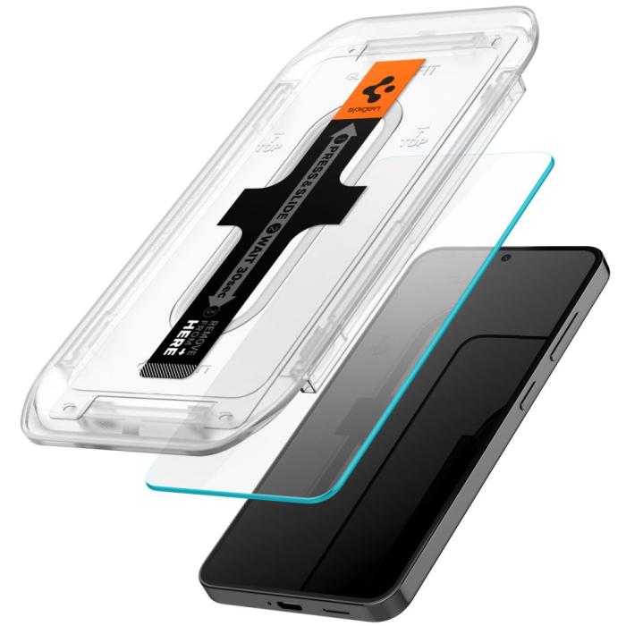 Bild 2, Spigen Galaxy S25 / S24 2-PACK GLAS.tR 