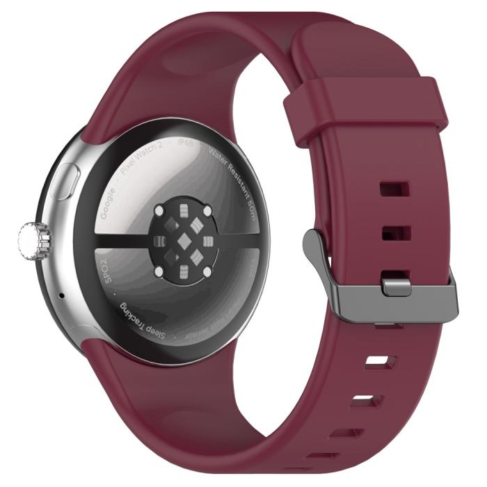 Bild 1, Google Pixel Watch 3 45 mm Armband Silikon Vinröd