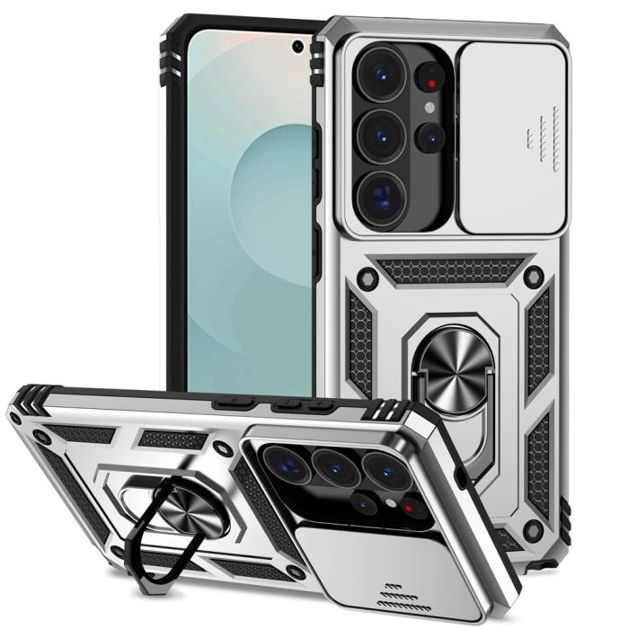 Bild 2, Samsung Galaxy S26 Ultra Skal CamShield Ring Hybrid Silver