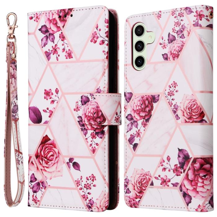 Bild 1, Samsung Galaxy S24 FE Fodral Marmor Rosa
