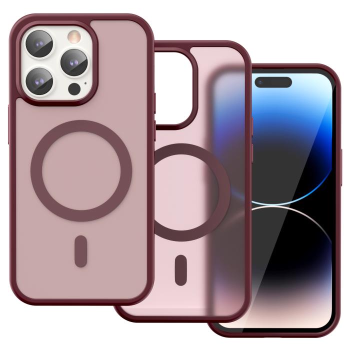 Bild 2, ColorPop iPhone 14 Pro Skal CH MagSafe Matt Röd