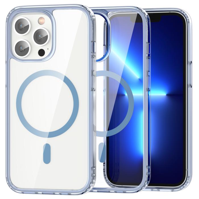 Bild 1, ColorPop iPhone 13 Pro Skal CH MagSafe Transparent/Ljus Blå