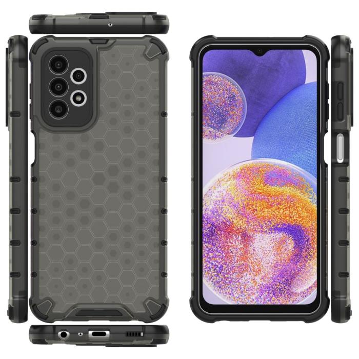 Bild 5, Samsung Galaxy A23 5G Skal Honeycomb Shockproof Svart