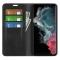 Samsung Galaxy S23 Ultra Fodral Flip Skin Touch Svart