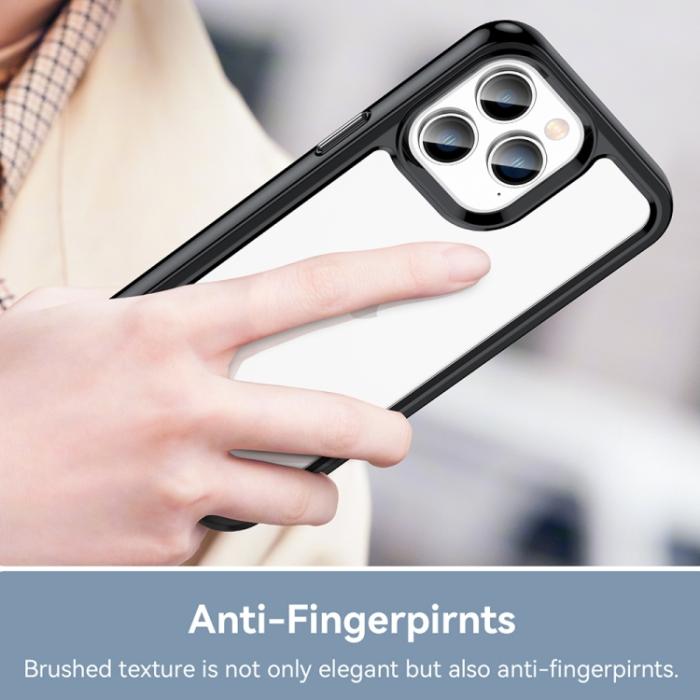 Bild 5, iPhone 14 Pro Max Skal Akryl/TPU Transparent/Svart