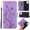iPhone 12 / 12 Pro - Flower Fodral - Lila
